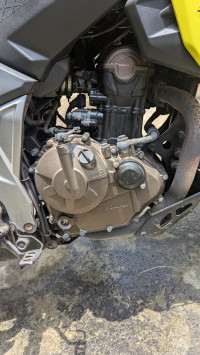 Yellow Suzuki V-Strom SX