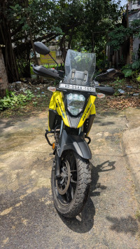 Yellow Suzuki V-Strom SX