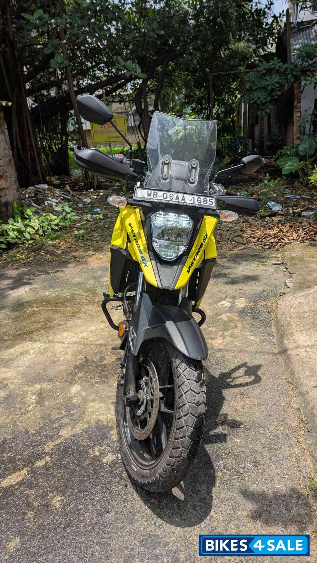 Yellow Suzuki V-Strom SX