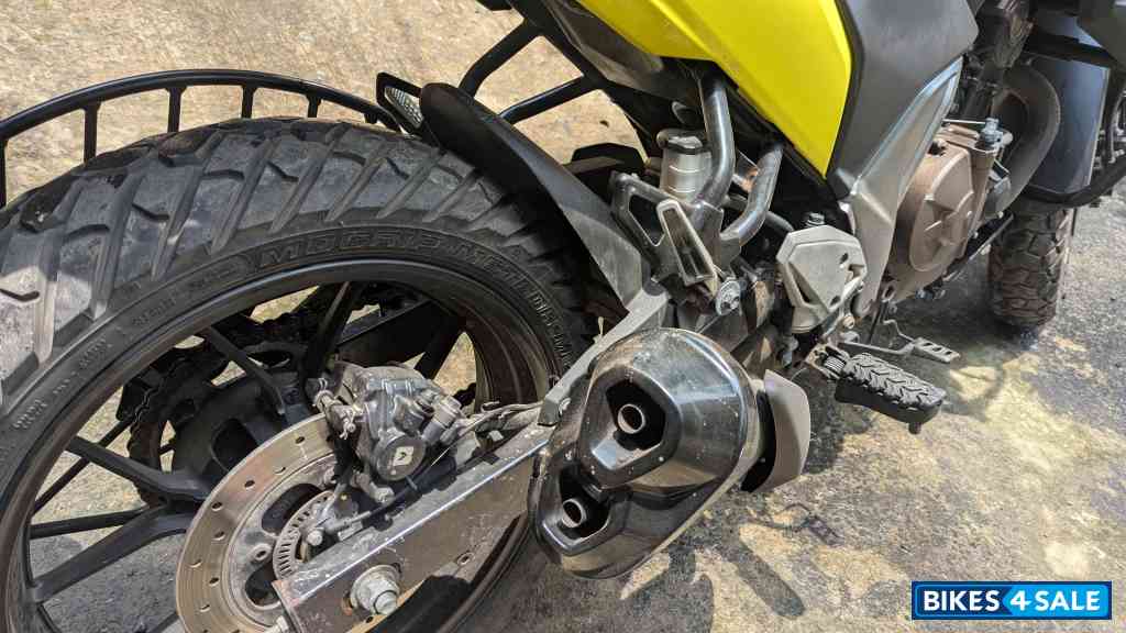 Yellow Suzuki V-Strom SX