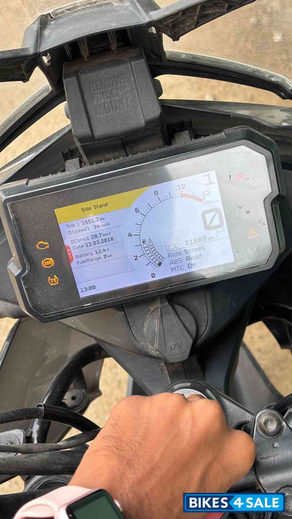 Blue KTM 390 Adventure 2022