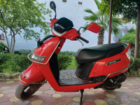 Red TVS iQube ST