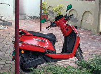 Red TVS iQube ST