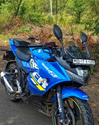 Blue Suzuki Gixxer SF BS6