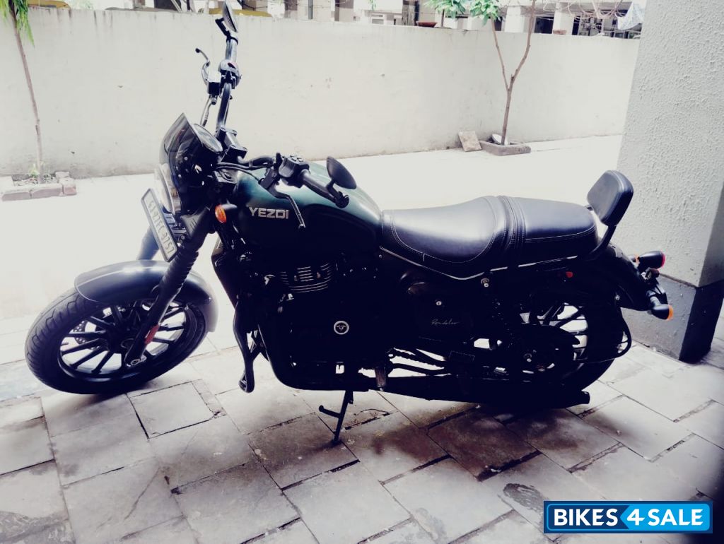 Green Yezdi Roadster Dark