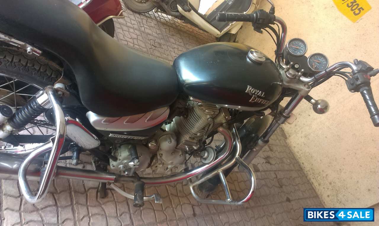 Black Royal Enfield Thunderbird