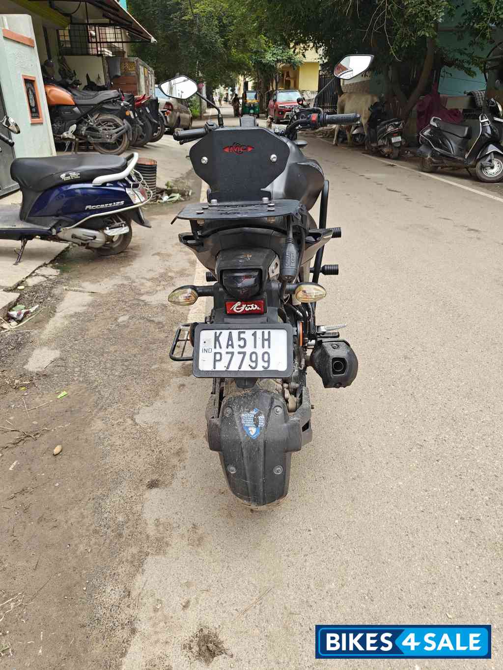 Black Yamaha FZ-S FI V3 BS6