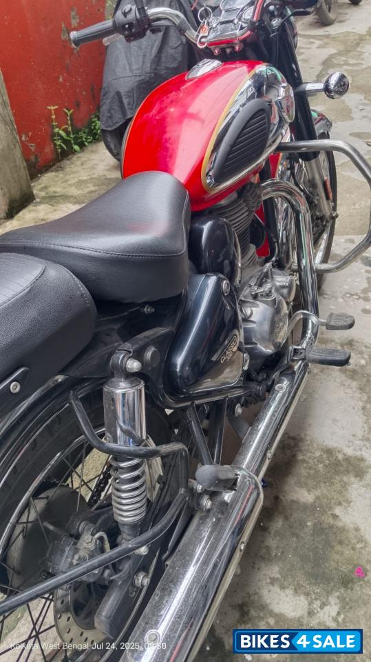 Chrome Red Royal Enfield Classic 350 Dual Channel BS6