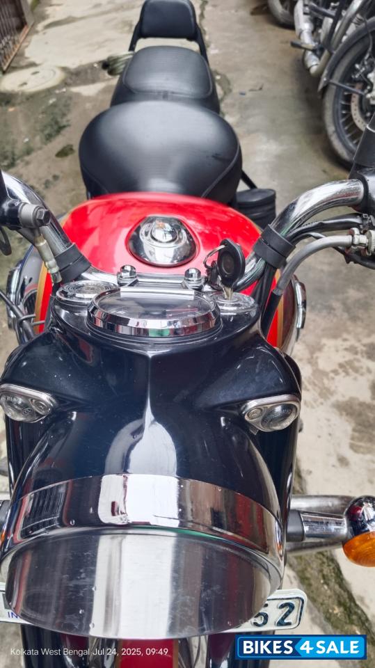 Chrome Red Royal Enfield Classic 350 Dual Channel BS6