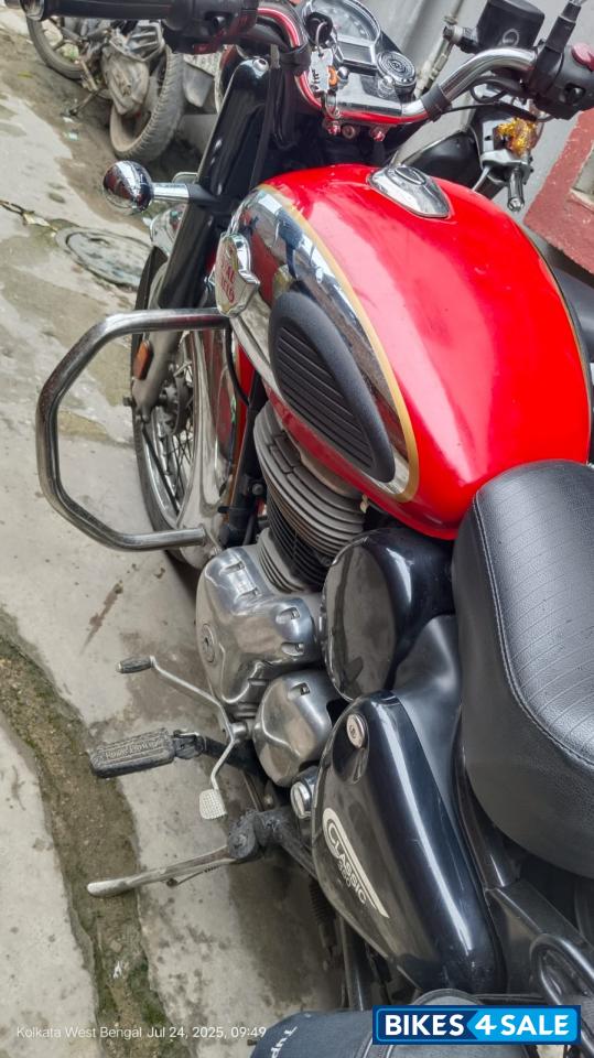 Chrome Red Royal Enfield Classic 350 Dual Channel BS6