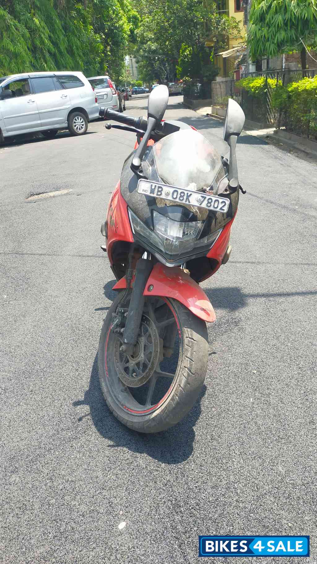 Red Suzuki Gixxer SF BS6
