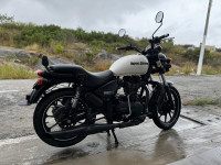 Whimsical White Royal Enfield Thunderbird X 350