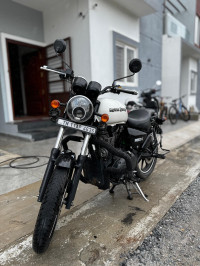 Whimsical White Royal Enfield Thunderbird X 350