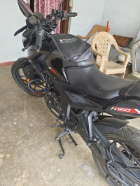 Black Bajaj Pulsar N160 Dual Channel ABS