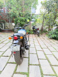 Blue Royal Enfield Hunter 350 Metro