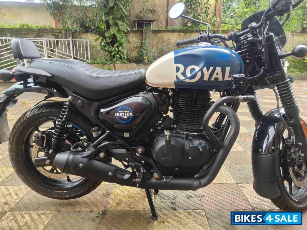 Rabel Blue Royal Enfield Hunter 350 2025