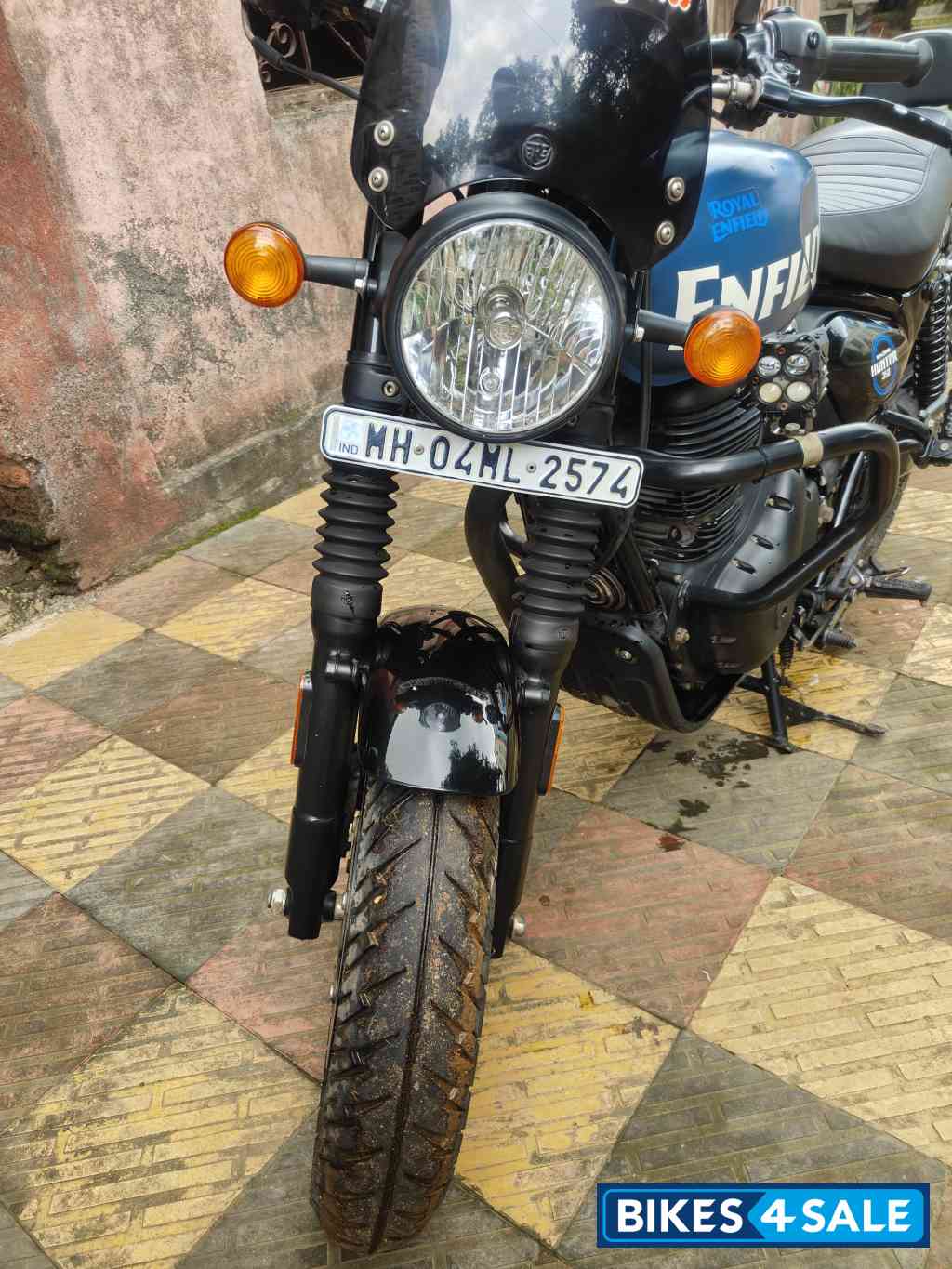 Rabel Blue Royal Enfield Hunter 350 2025