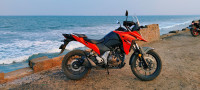 Orange Suzuki V-Strom 250