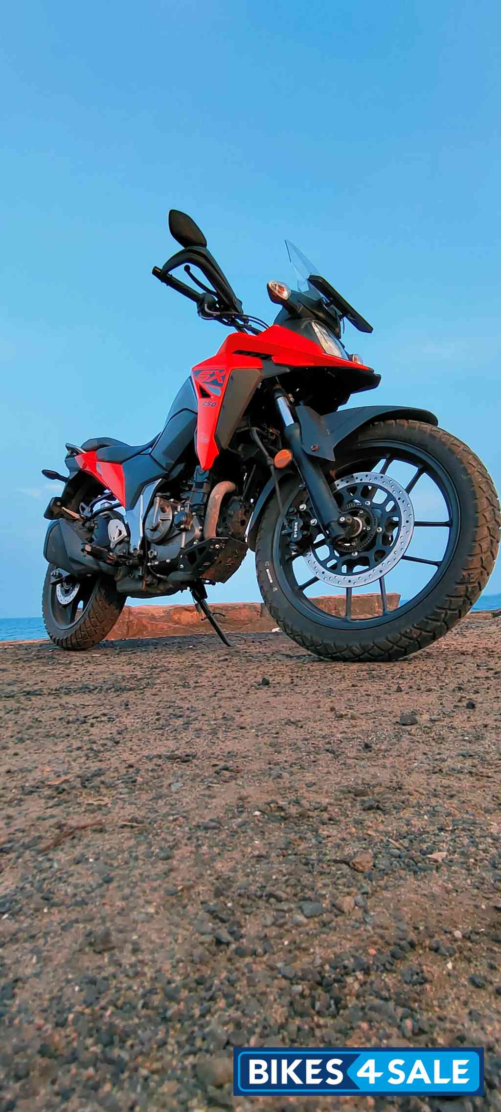 Orange Suzuki V-Strom 250