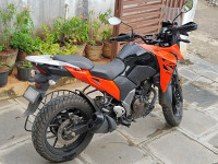 Orange Suzuki V-Strom 250
