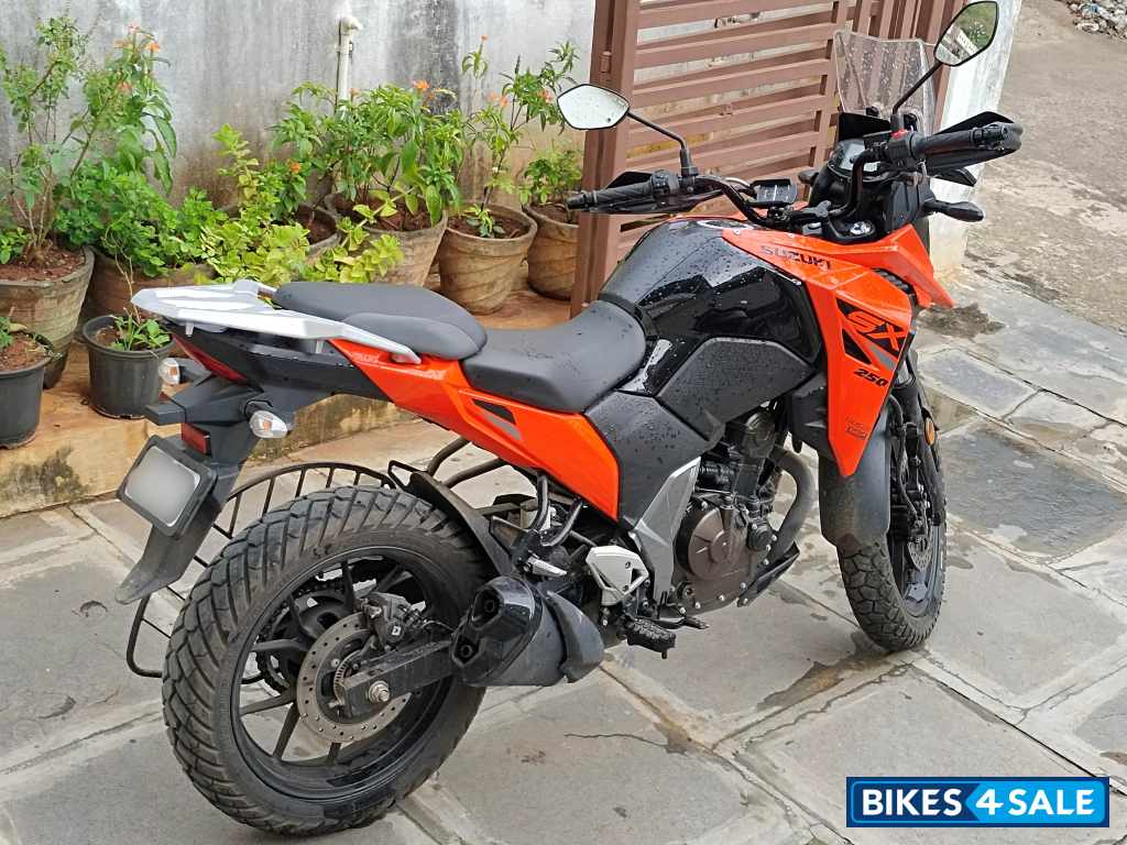 Orange Suzuki V-Strom 250