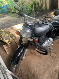 Silver Royal Enfield Bullet 350