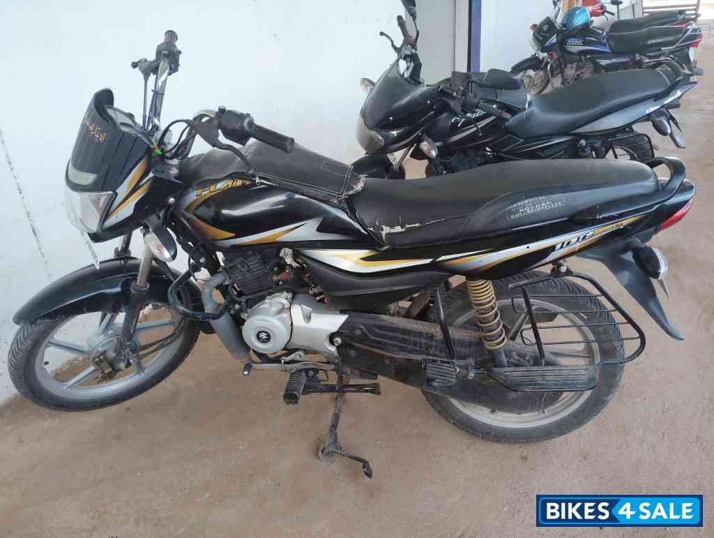 Eb Blk With Brass Gold Decal Bajaj Platina 100 ES BS6