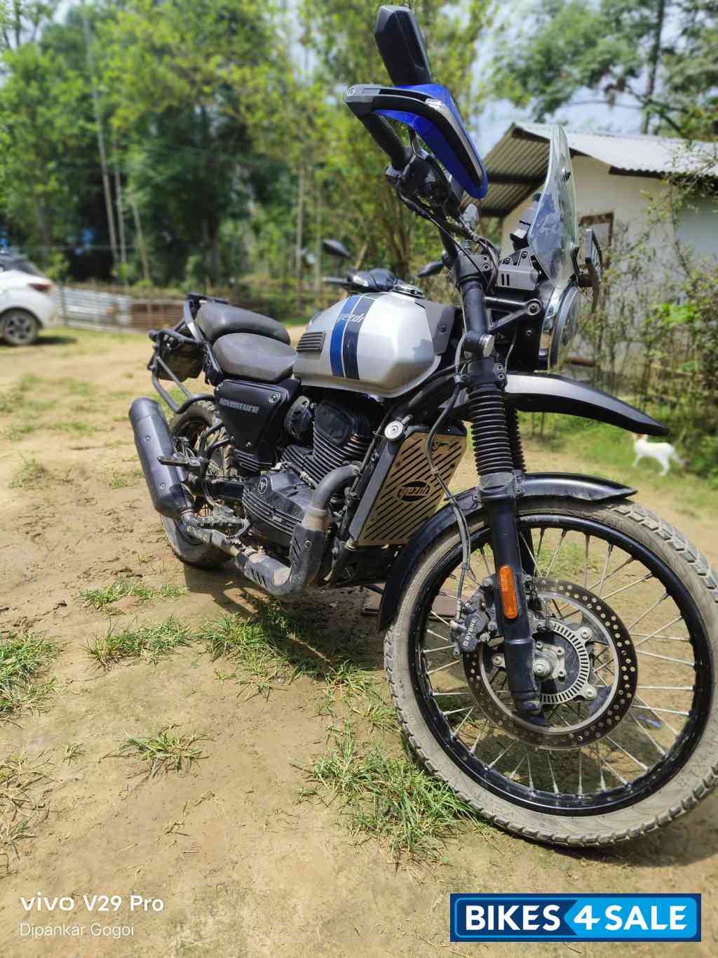 Slick Silver Yezdi Adventure Matte