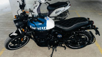Rebel Blue Royal Enfield Hunter 350 Metro