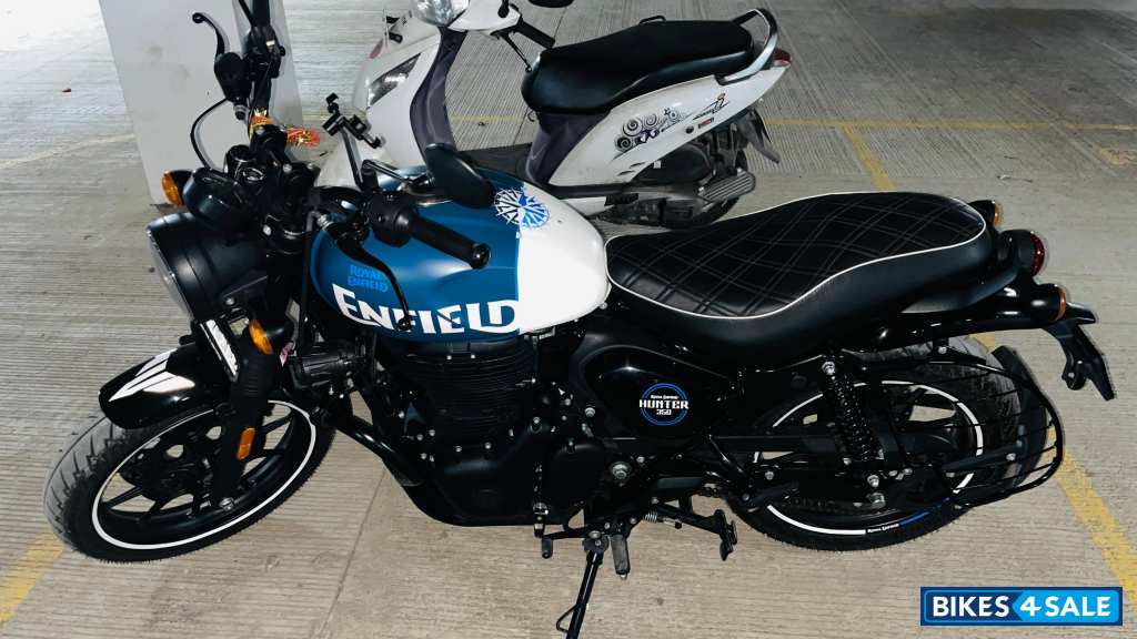 Rebel Blue Royal Enfield Hunter 350 Metro