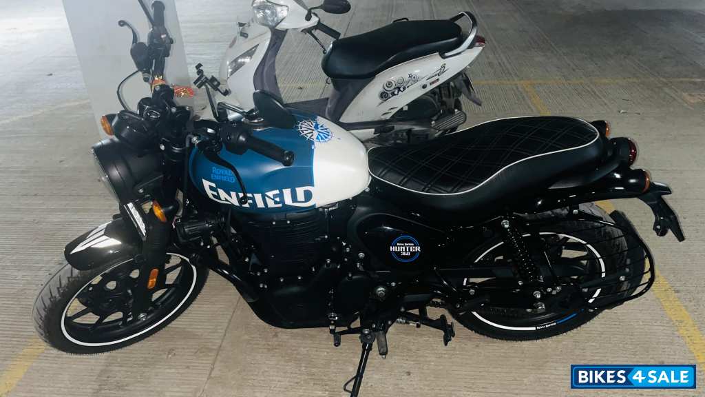 Rebel Blue Royal Enfield Hunter 350 Metro