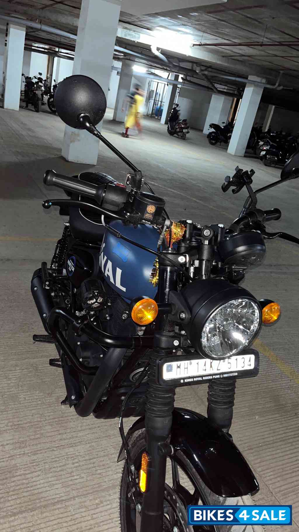 Rebel Blue Royal Enfield Hunter 350 Metro