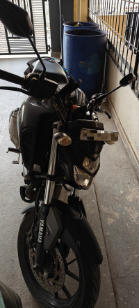 Black Yamaha FZ FI V3 BS6