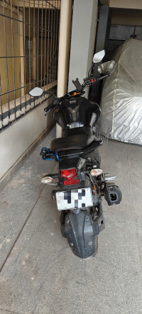 Black Yamaha FZ FI V3 BS6