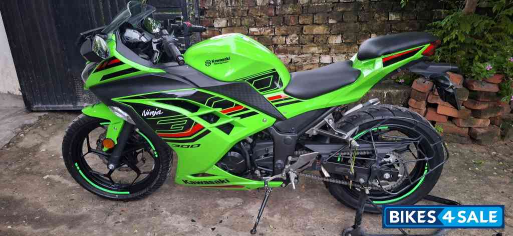 Green Kawasaki Ninja 300 BS6
