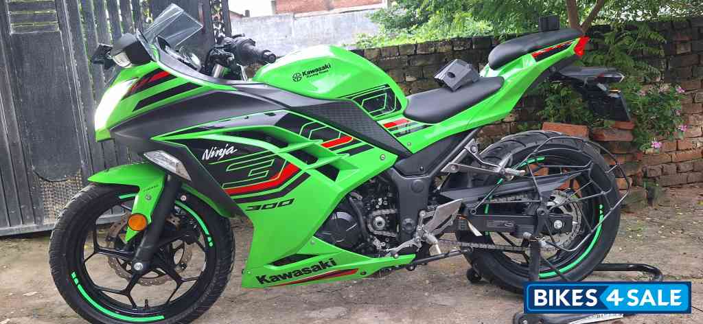 Green Kawasaki Ninja 300 BS6