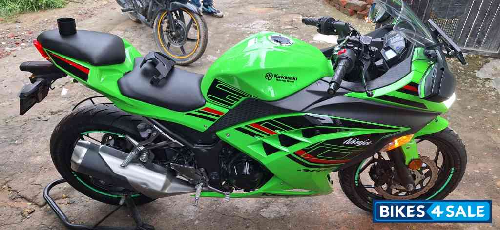 Green Kawasaki Ninja 300 BS6