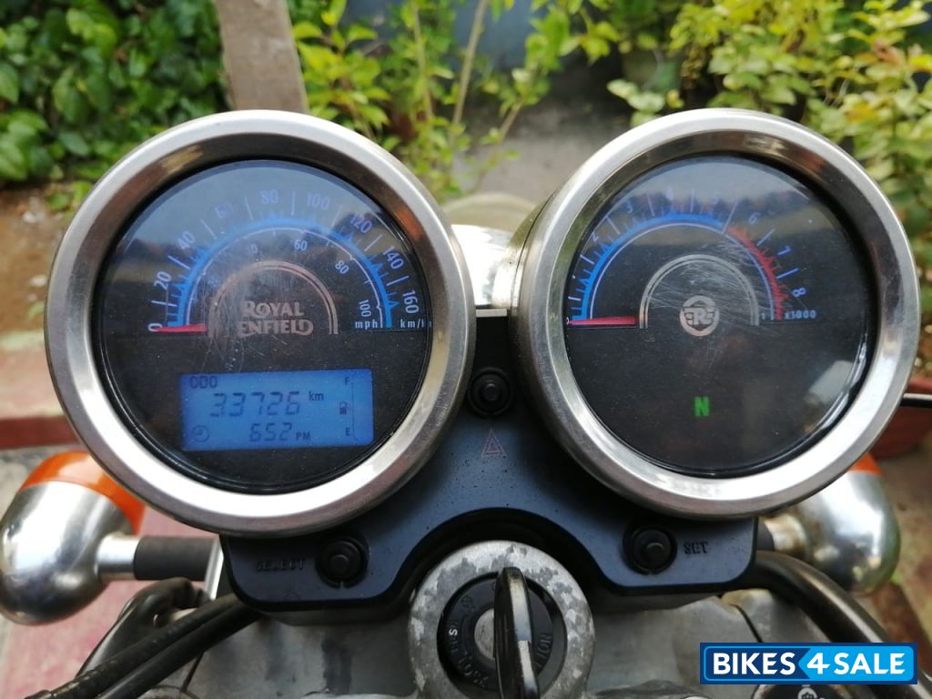 Blue Royal Enfield Thunderbird 500