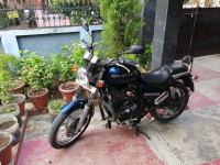 Blue Royal Enfield Thunderbird 500