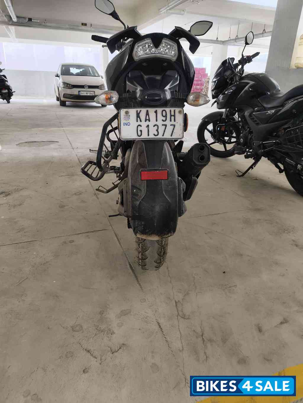 Black Red TVS Apache RTR 200 4V ABS