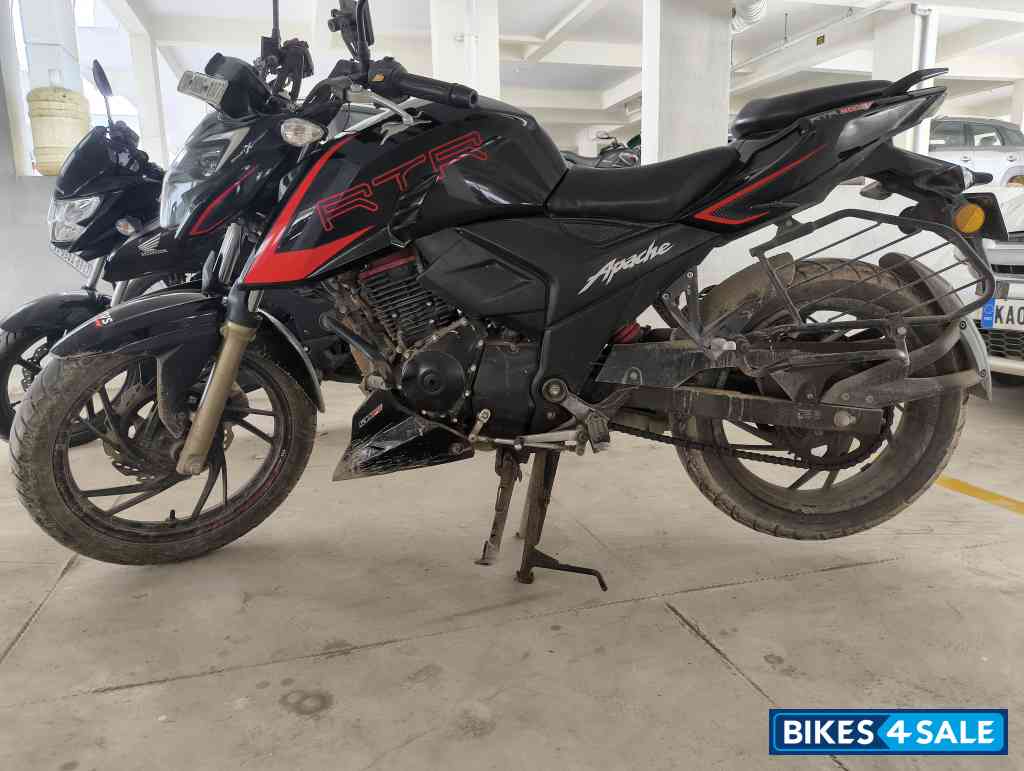 Black Red TVS Apache RTR 200 4V ABS