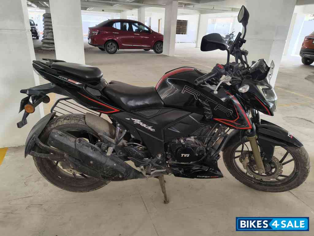 Black Red TVS Apache RTR 200 4V ABS