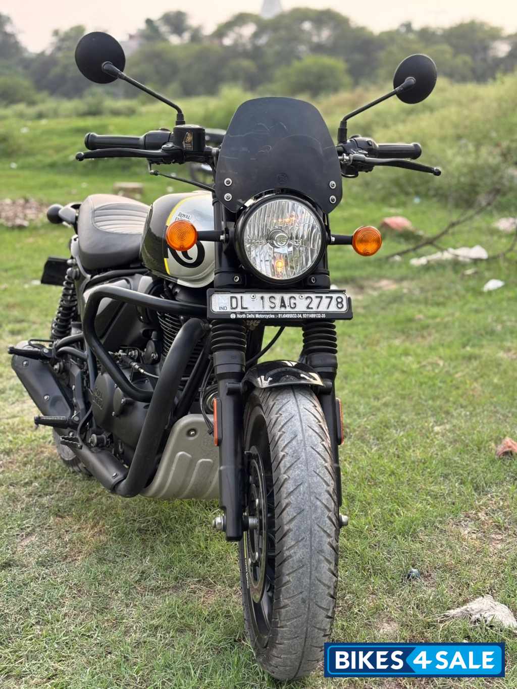Black Royal Enfield Hunter Rebel