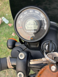 Black Royal Enfield Hunter Rebel