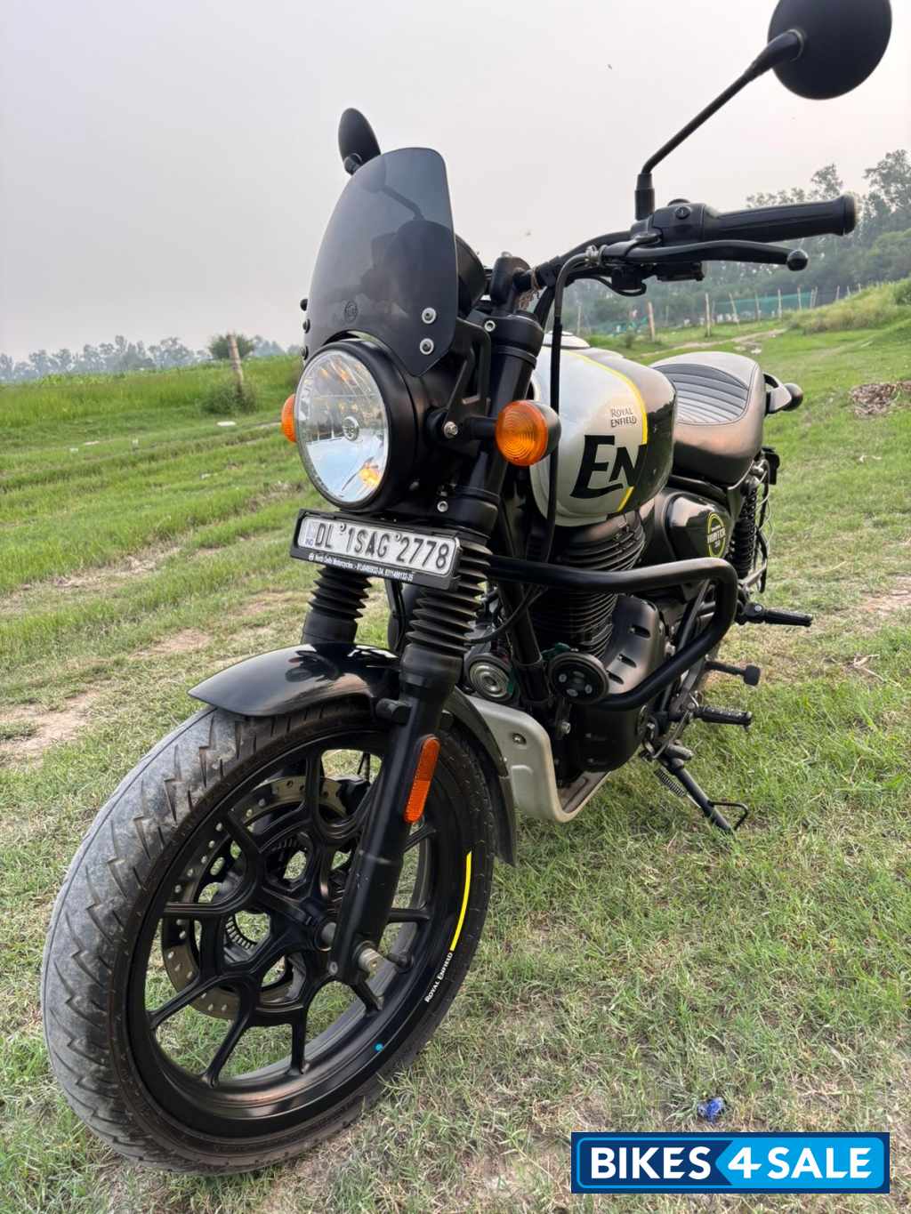Black Royal Enfield Hunter Rebel