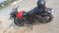 Rebel Red Royal Enfield Hunter 350 Retro