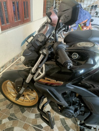 Black Yamaha FZ FI V3 BS6