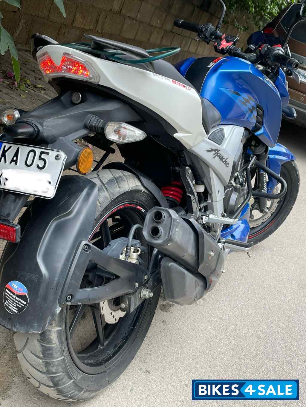 Blue TVS Apache Blue TVS Apache