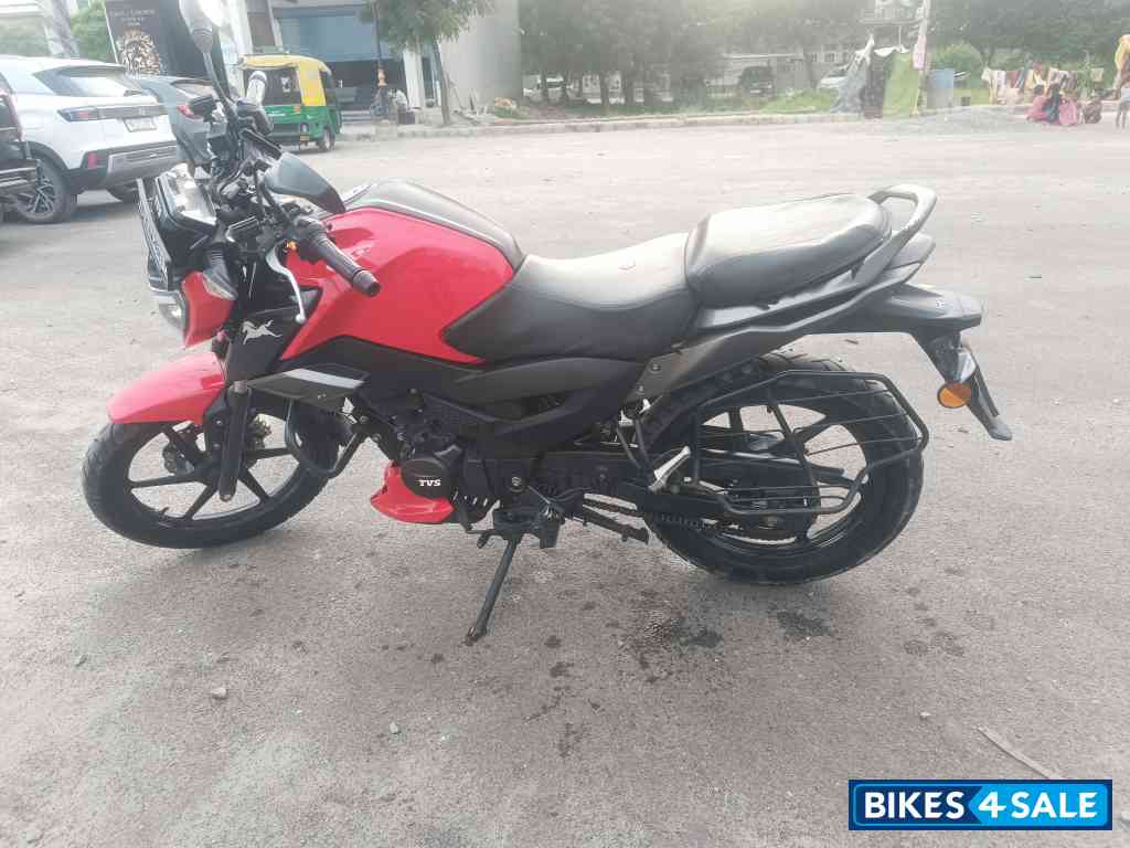 Red Black TVS Raider Split Seat