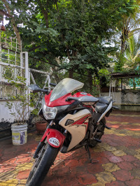 Red And White Honda CBR 150R